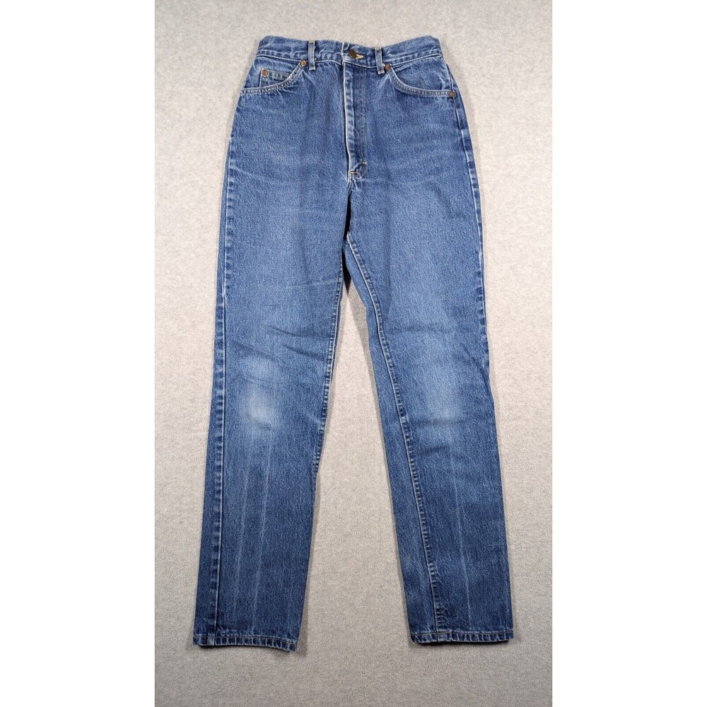 Lee Women Jeans 12 Long 32" Inseam Vintage High Rise Straight Cotton‎ 90s